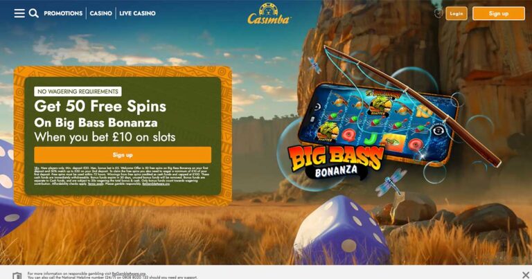 Casimba Casino welcome offer