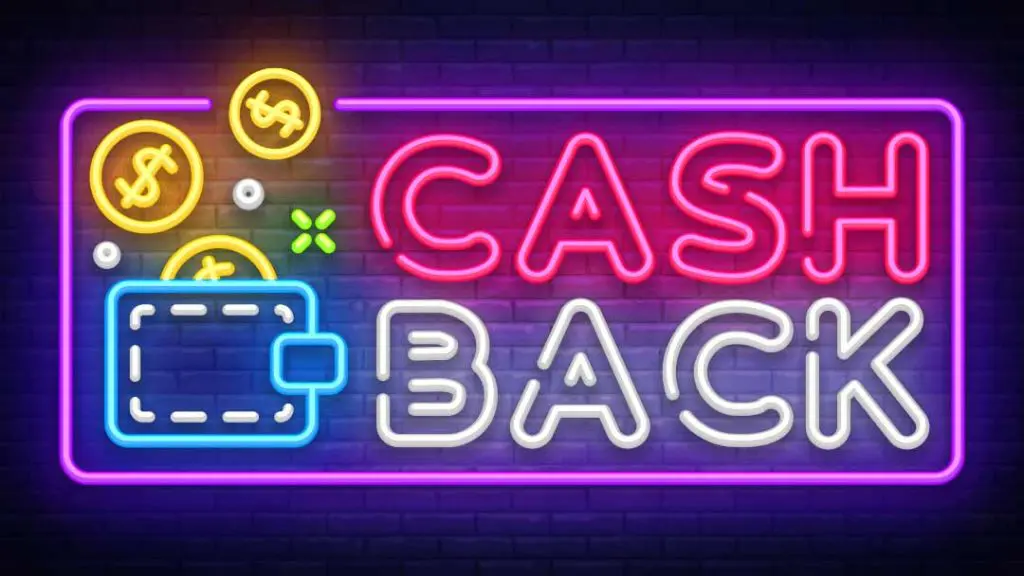 Illustration of cashback returning part of a qualifying net loss under a casino promotion.