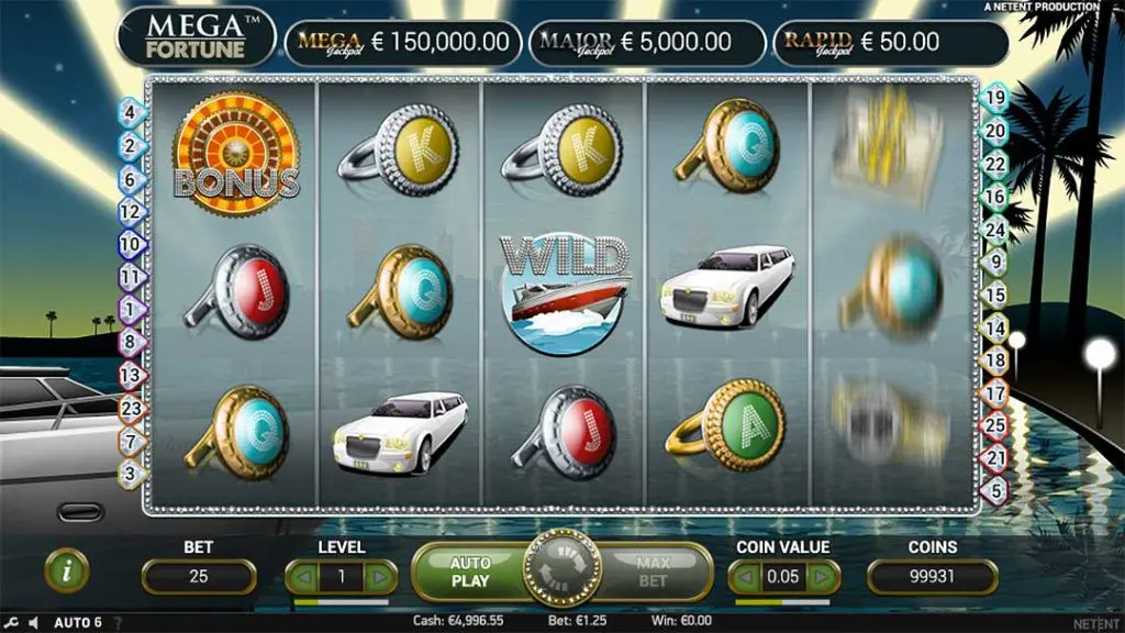 Mega Fortune progressive jackpot slot by NetEnt