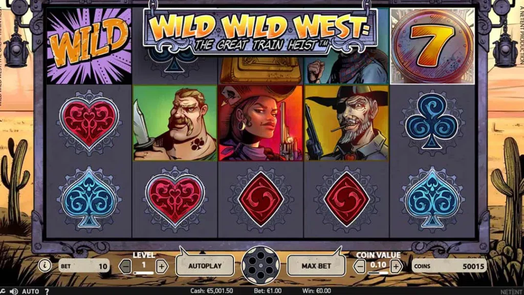 Wild Wild West: The Great Train Heist slot by NetEnt